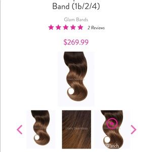 Glam seamless clip in hair extensions.